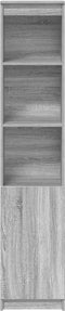 vidaXL - Hoge - kast - 37,5x35x180 - cm - spaanplaat - grijs - sonoma