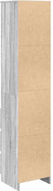 vidaXL - Hoge - kast - 37,5x35x180 - cm - spaanplaat - grijs - sonoma