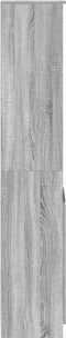vidaXL - Hoge - kast - 37,5x35x180 - cm - spaanplaat - grijs - sonoma