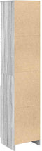 vidaXL - Hoge - kast - 37,5x35x180 - cm - spaanplaat - grijs - sonoma