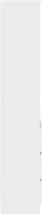 vidaXL - Hoge - kast - 37,5x35x180 - cm - spaanplaat - wit