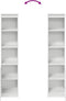 vidaXL - Hoge - kast - 37,5x35x180 - cm - spaanplaat - wit