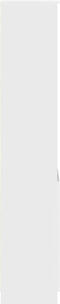vidaXL - Hoge - kast - 37,5x35x180 - cm - spaanplaat - wit