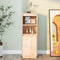 vidaXL - Hoge - kast - 37x34x110 - cm - massief - grenenhout