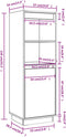 vidaXL - Hoge - kast - 37x34x110 - cm - massief - grenenhout