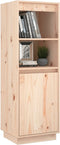 vidaXL - Hoge - kast - 37x34x110 - cm - massief - grenenhout