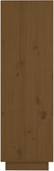 vidaXL - Hoge - kast - 37x34x110 - cm - massief - grenenhout - honingbruin