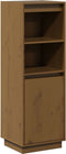 vidaXL - Hoge - kast - 37x34x110 - cm - massief - grenenhout - honingbruin