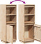 vidaXL - Hoge - kast - 37x34x110 - cm - massief - grenenhout
