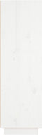 vidaXL - Hoge - kast - 37x34x110 - cm - massief - grenenhout - wit
