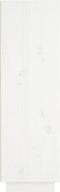vidaXL - Hoge - kast - 37x34x110 - cm - massief - grenenhout - wit