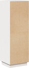 vidaXL - Hoge - kast - 37x34x110 - cm - massief - grenenhout - wit