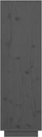 vidaXL - Hoge - kast - 38x35x117 - cm - massief - grenenhout - grijs
