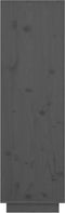 vidaXL - Hoge - kast - 38x35x117 - cm - massief - grenenhout - grijs
