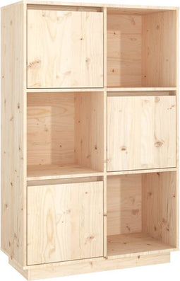 vidaXL - Hoge - kast - 38x35x117 - cm - massief - grenenhout