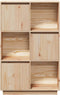 vidaXL - Hoge - kast - 38x35x117 - cm - massief - grenenhout