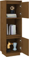 vidaXL - Hoge - kast - 38x35x117 - cm - massief - grenenhout - honingbruin