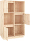 vidaXL - Hoge - kast - 38x35x117 - cm - massief - grenenhout