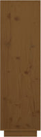 vidaXL - Hoge - kast - 38x35x117 - cm - massief - grenenhout - honingbruin