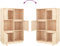 vidaXL - Hoge - kast - 38x35x117 - cm - massief - grenenhout