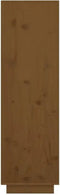 vidaXL - Hoge - kast - 38x35x117 - cm - massief - grenenhout - honingbruin