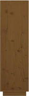 vidaXL - Hoge - kast - 38x35x117 - cm - massief - grenenhout - honingbruin