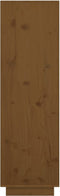 vidaXL - Hoge - kast - 38x35x117 - cm - massief - grenenhout - honingbruin