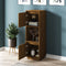 vidaXL - Hoge - kast - 38x35x117 - cm - massief - grenenhout - honingbruin
