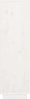 vidaXL - Hoge - kast - 38x35x117 - cm - massief - grenenhout - wit