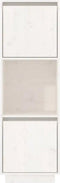 vidaXL - Hoge - kast - 38x35x117 - cm - massief - grenenhout - wit