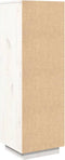 vidaXL - Hoge - kast - 38x35x117 - cm - massief - grenenhout - wit