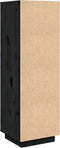 vidaXL - Hoge - kast - 38x35x117 - cm - massief - grenenhout - zwart