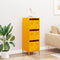 vidaXL - Hoge - kast - 39x35x103,5 - cm - staal - mosterdgeel