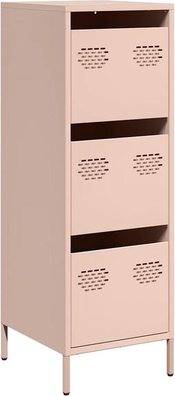 vidaXL - Hoge - kast - 39x35x103,5 - cm - staal - zwart