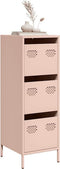 vidaXL - Hoge - kast - 39x35x103,5 - cm - staal - zwart