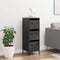 vidaXL - Hoge - kast - 39x35x103,5 - cm - staal - zwart