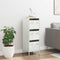 vidaXL - Hoge - kast - 39x35x103,5 - cm - staal - zwart