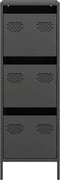 vidaXL - Hoge - kast - 39x35x103,5 - cm - staal - zwart
