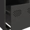 vidaXL - Hoge - kast - 39x35x103,5 - cm - staal - zwart