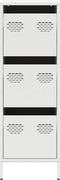 vidaXL - Hoge - kast - 39x35x103,5 - cm - staal - zwart