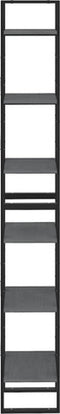 vidaXL - Hoge - kast - 40x30x210 - cm - massief - grenenhout - grijs