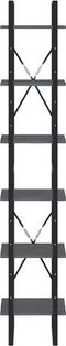 vidaXL - Hoge - kast - 40x30x210 - cm - massief - grenenhout - grijs