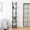vidaXL - Hoge - kast - 40x30x210 - cm - massief - grenenhout - grijs