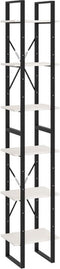 vidaXL - Hoge - kast - 40x30x210 - cm - massief - grenenhout - wit