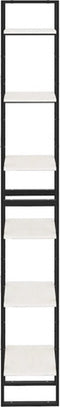 vidaXL - Hoge - kast - 40x30x210 - cm - massief - grenenhout - wit
