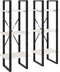 vidaXL - Hoge - kast - 40x30x210 - cm - massief - grenenhout - wit