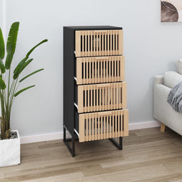 vidaXL - Hoge - kast - 40x30x95 - cm - bewerkt - hout