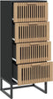 vidaXL - Hoge - kast - 40x30x95 - cm - bewerkt - hout