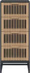 vidaXL - Hoge - kast - 40x30x95 - cm - bewerkt - hout