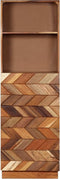 vidaXL - Hoge - kast - 40x32x122 - cm - massief - gerecycled - hout